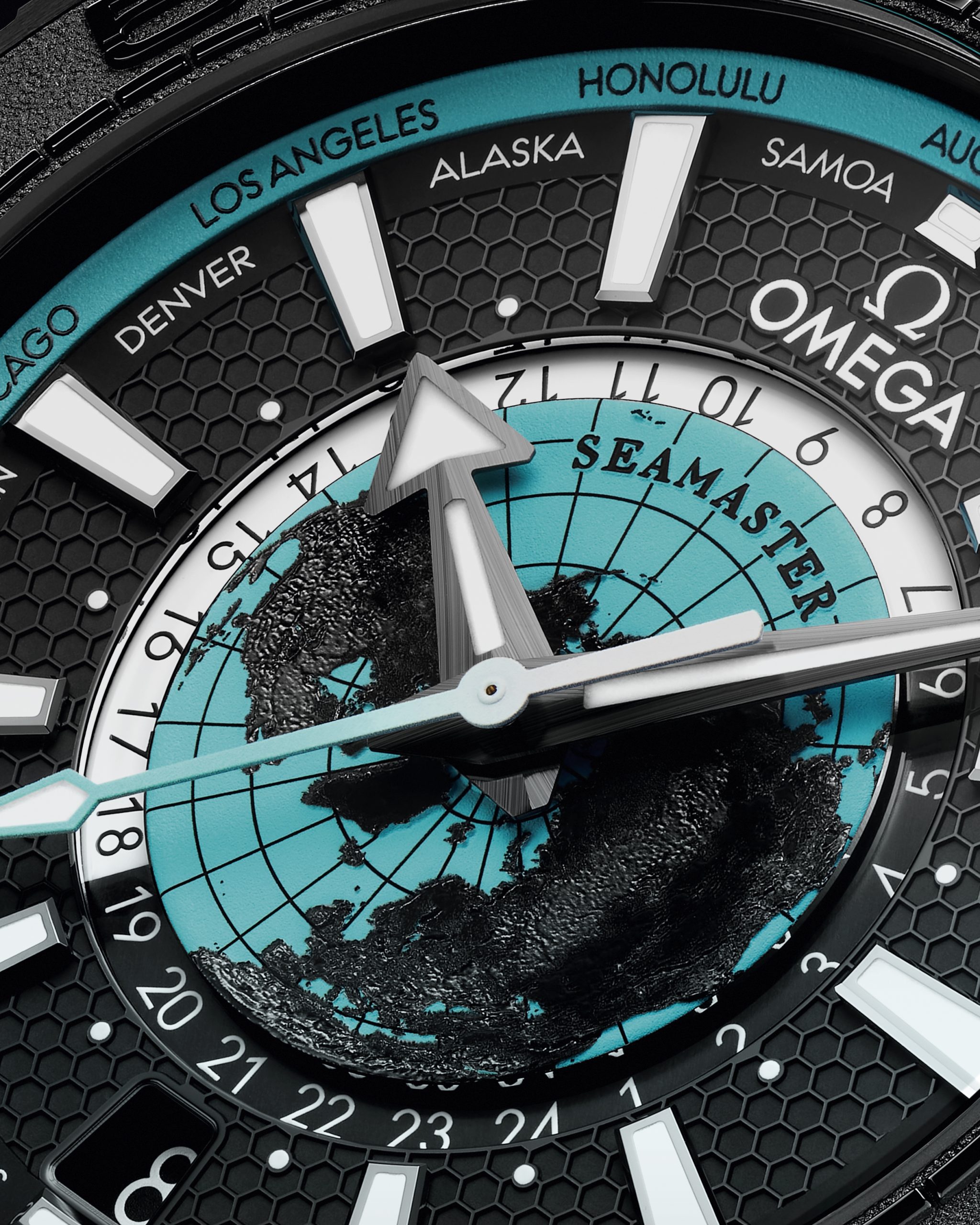 Omega 海馬系列Planet Ocean Worldtimer腕表