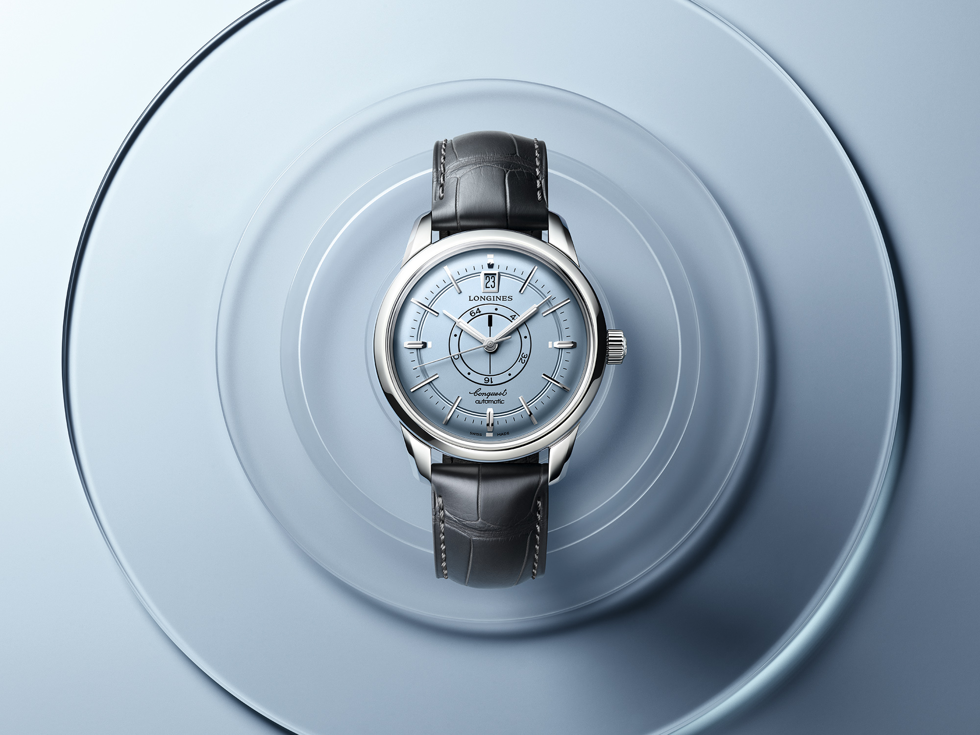 Longines全新Conquest Heritage Central Power Reserve腕錶登場 經典設計結合創新機械美學